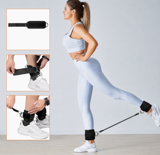 5-Piece Ankle Resistance Bands Set