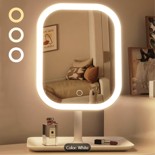 LED Touch Vanity Mirror with Dimmable Lighting