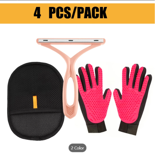 4-In-1 Pet Hair Remover Set