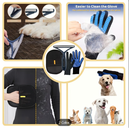 4-In-1 Pet Hair Remover Set
