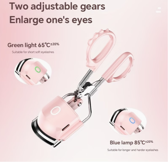 Rechargeable Heated Eyelash Curler – 2 Temperature Settings