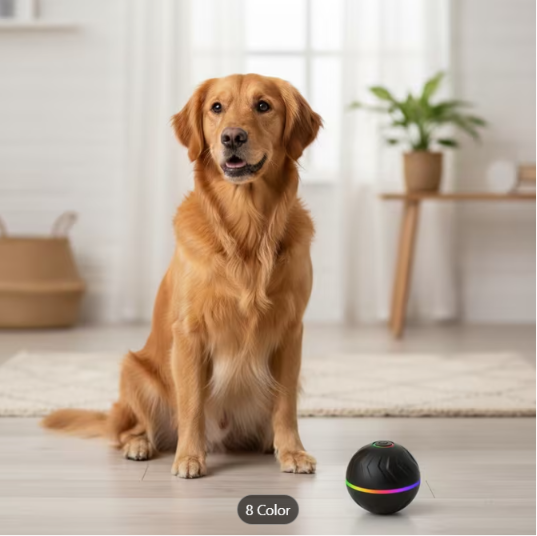 Smart Interactive Dog Ball – Auto-Rolling Pet Toy