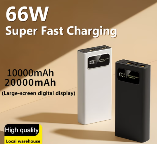 66W Super Fast Charging Power Bank 10000mAh / 20000mAh