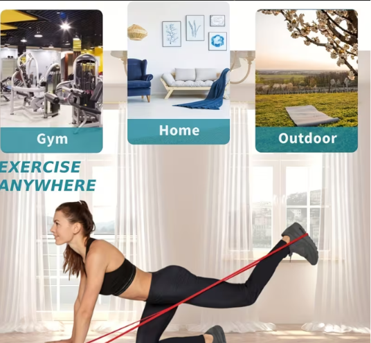 4pcs Resistance Bands Set – Pull Up & Workout Assist Bands.