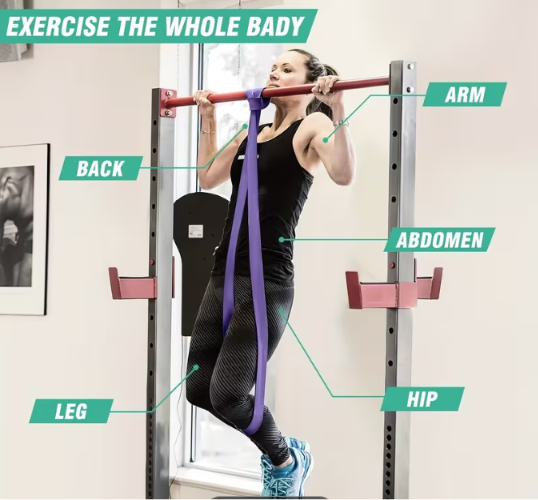 4pcs Resistance Bands Set – Pull Up & Workout Assist Bands.