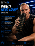 Frosted Motivational Water Bottle Set – 3-Piece (300ml, 700ml & 2000ml)