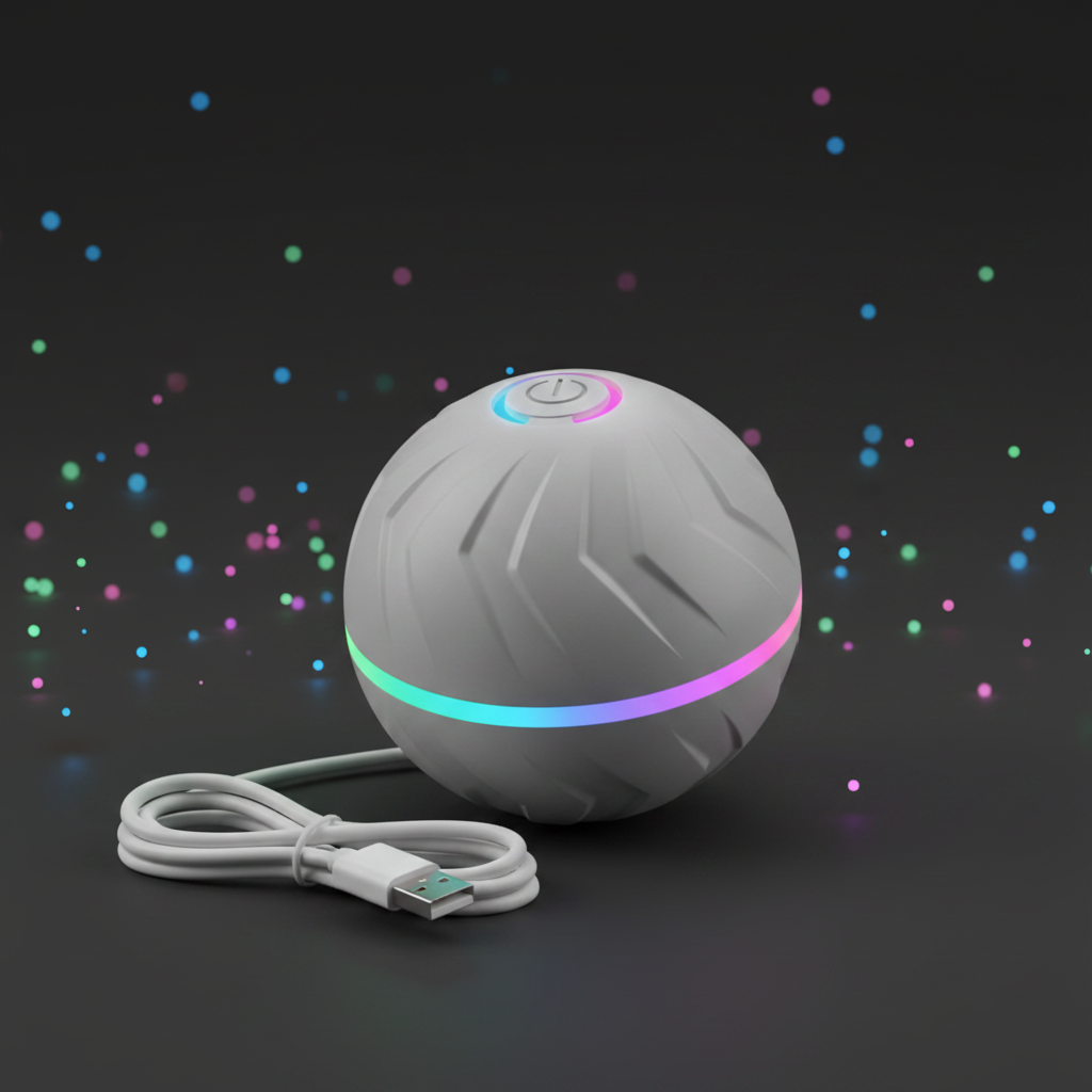 Gray Smart Dog Ball