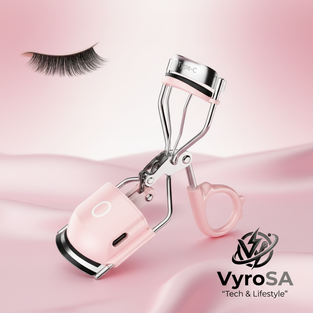 Heated eyelash curler Type-C charging with VyroSA branding