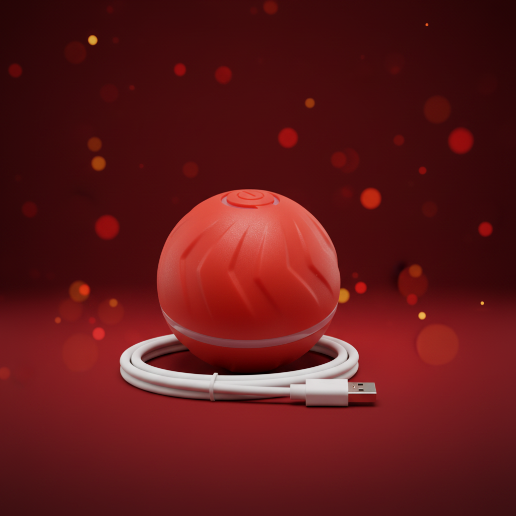 Orange Smart Dog Ball